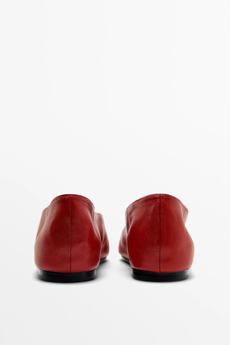 Soft leather ballerinas