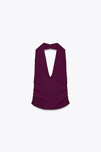 TOP HALTER PLIS