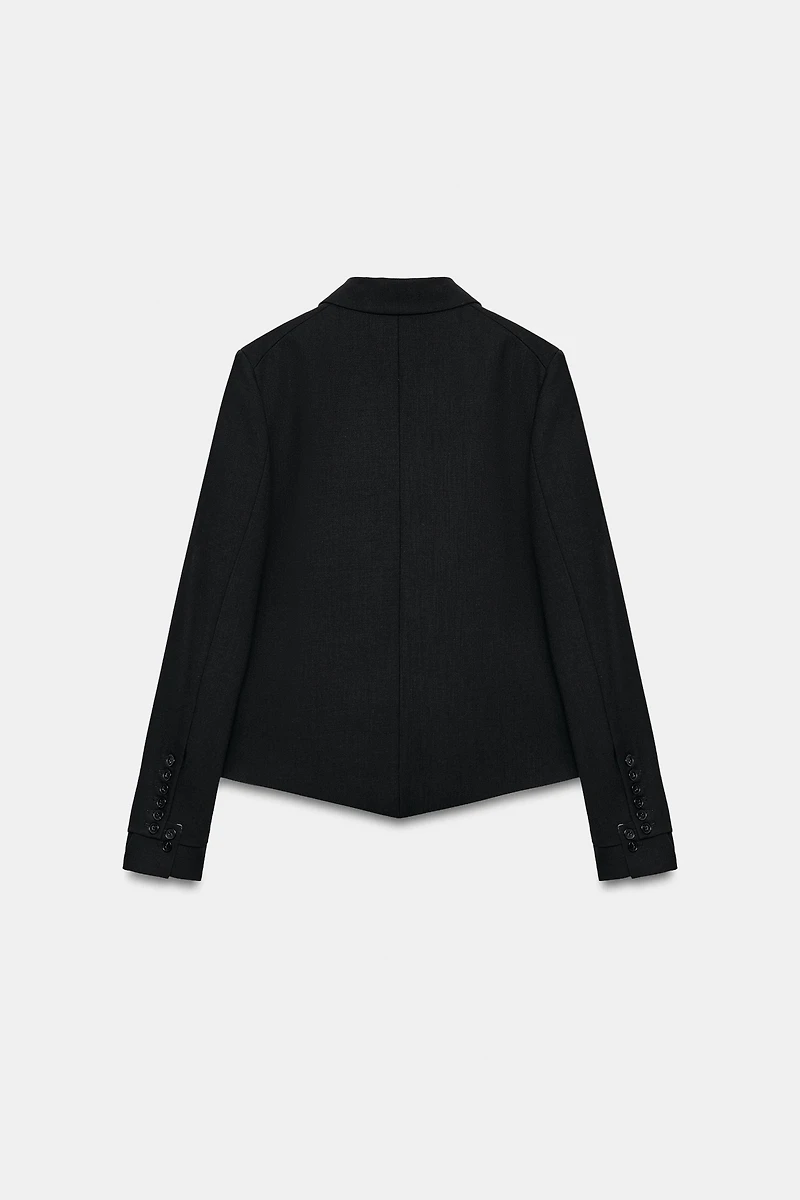 ZW COLLECTION STRAIGHT BUTTON BLAZER