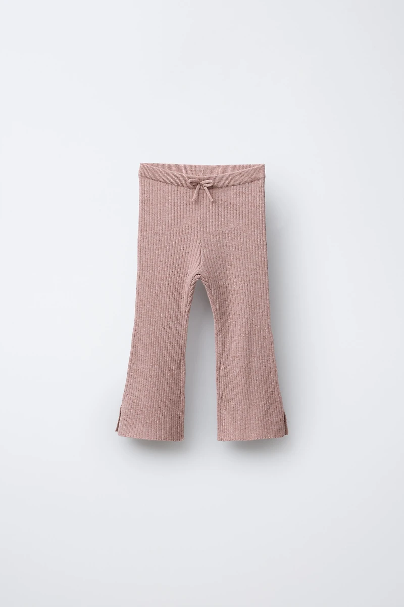 KNIT FLARE LEGGINGS