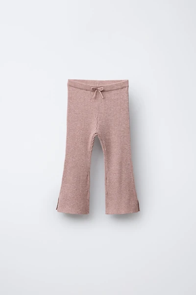 KNIT FLARE LEGGINGS