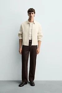 RELAXED FIT PLEATED JACKET