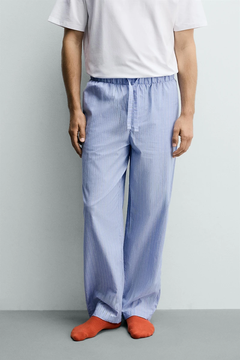 STRIPED PANTS PAJAMA SET
