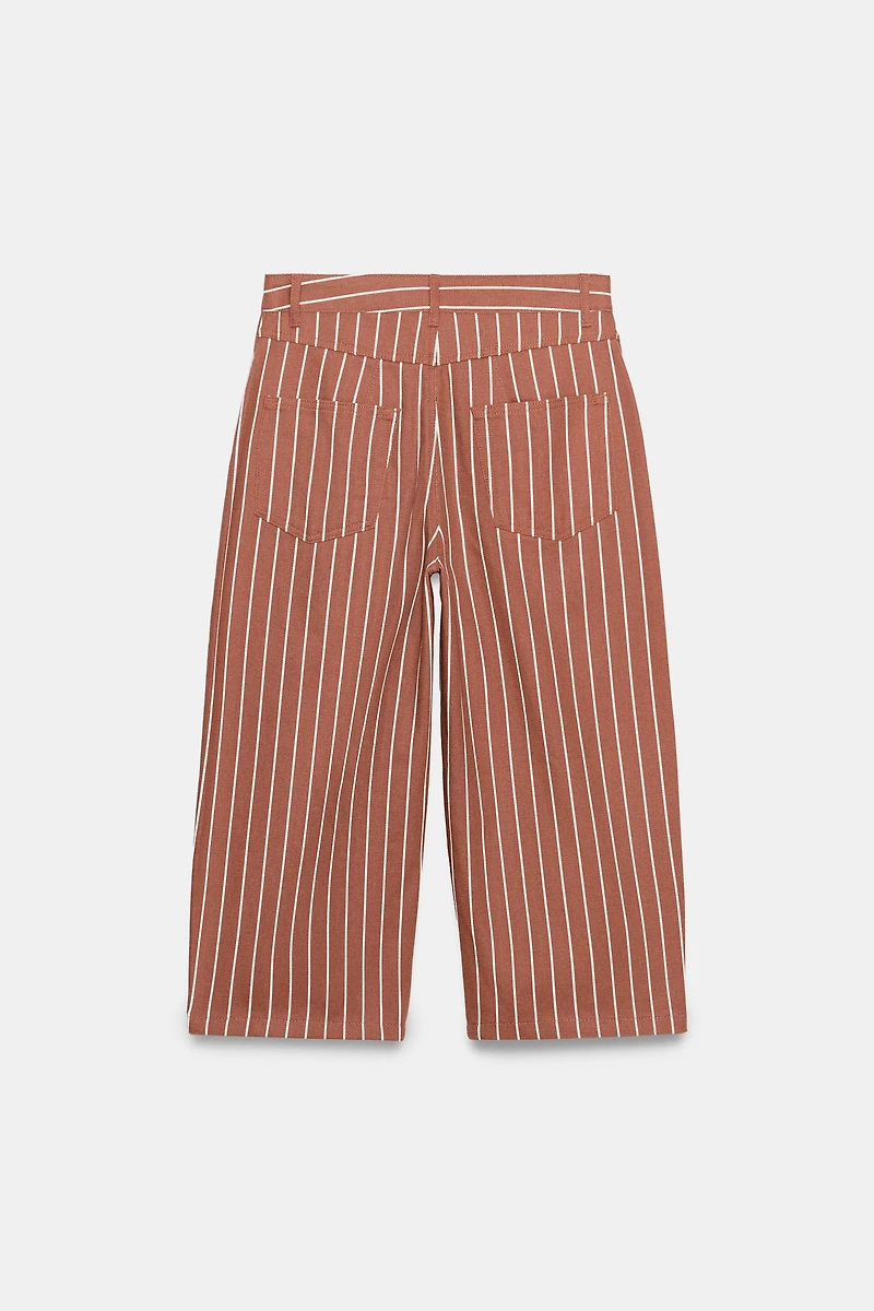 ZW COLLECTION CROPPED STRIPED TROUSERS