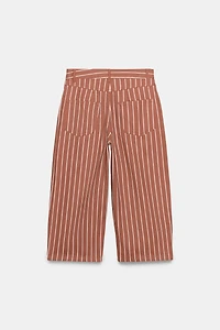 ZW COLLECTION CROPPED STRIPED TROUSERS