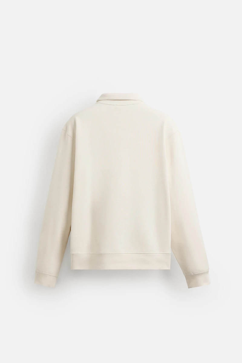 SWEAT COL ZIPPÉ BASIQUE