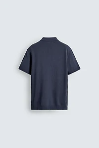 POLO EN MAILLE CANNELÉE