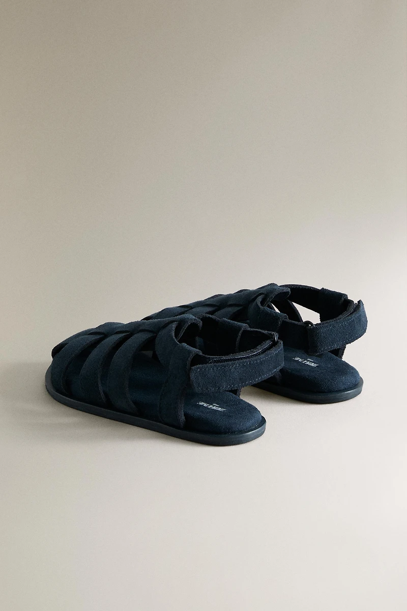 SANDALES EN CUIR POUR ENFANTS