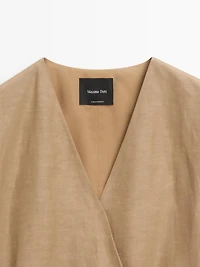 Long crossover waistcoat