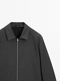 Total look wool blend jacket