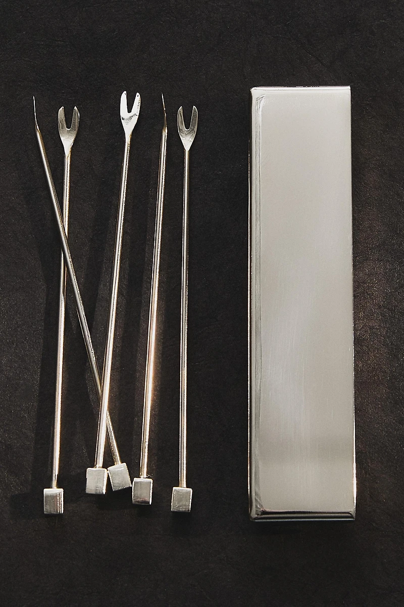 APPETIZER CHOPSTICKS SET WITH METAL BOX (SET OF 6)