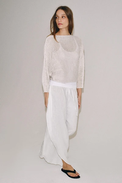 PULL EN MAILLE À MANCHES AMPLES