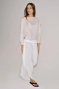 PULL EN MAILLE À MANCHES AMPLES