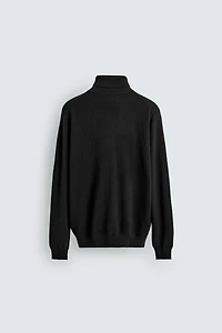 100% CASHMERE TURTLENECK JUMPER