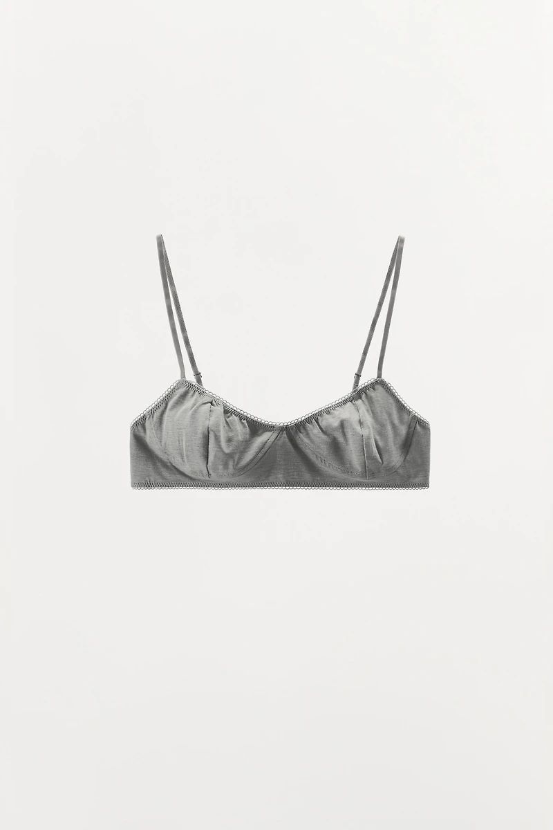 SCALLOPED MODAL BRALETTE
