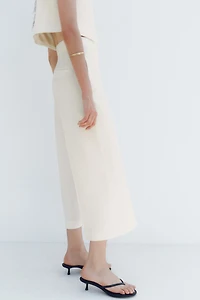 PANTALON JUPE-CULOTTE TAILLE HAUTE