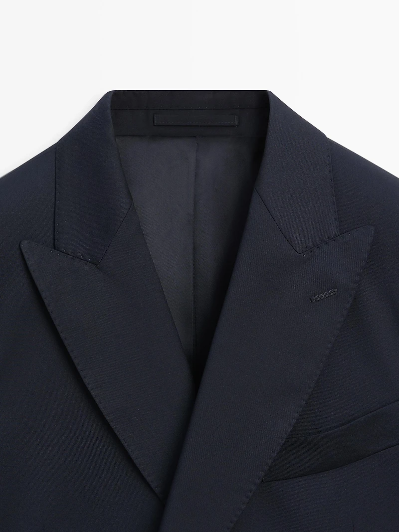 Blazer croisé 100 % laine froide