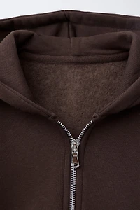 BASIC ZIP SWEATSHIRT