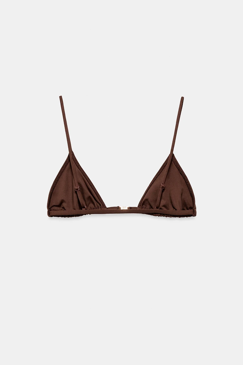 PLAIN CURTAIN BIKINI TOP