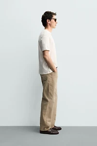REGULAR FIT EMBROIDERED COMBINATION T-SHIRT