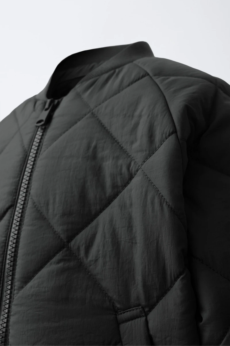 WATER REPELLENT PADDED BOMBER JACKET