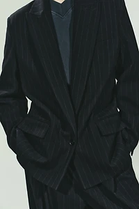 PINSTRIPE BLAZER WITH POCKETS
