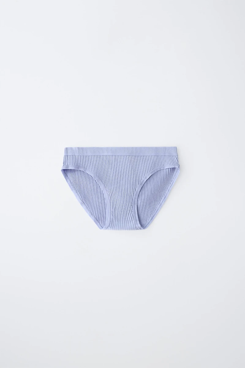 6-14 ANS / LOT DE SIX CULOTTES CANNELÉES