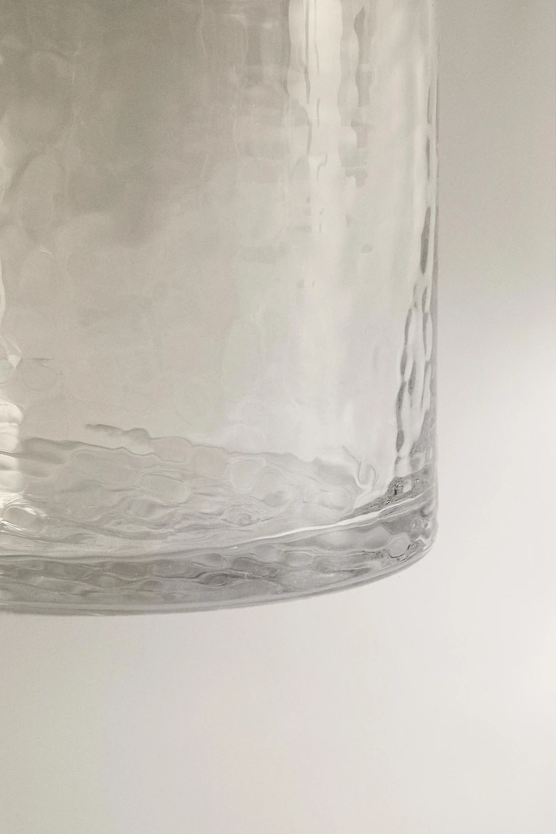 HAMMERED GLASS TUMBLER