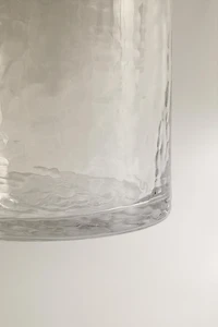 HAMMERED GLASS TUMBLER