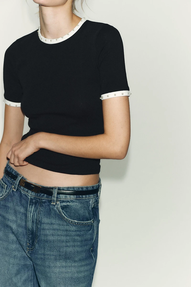 PEARL KNIT T-SHIRT