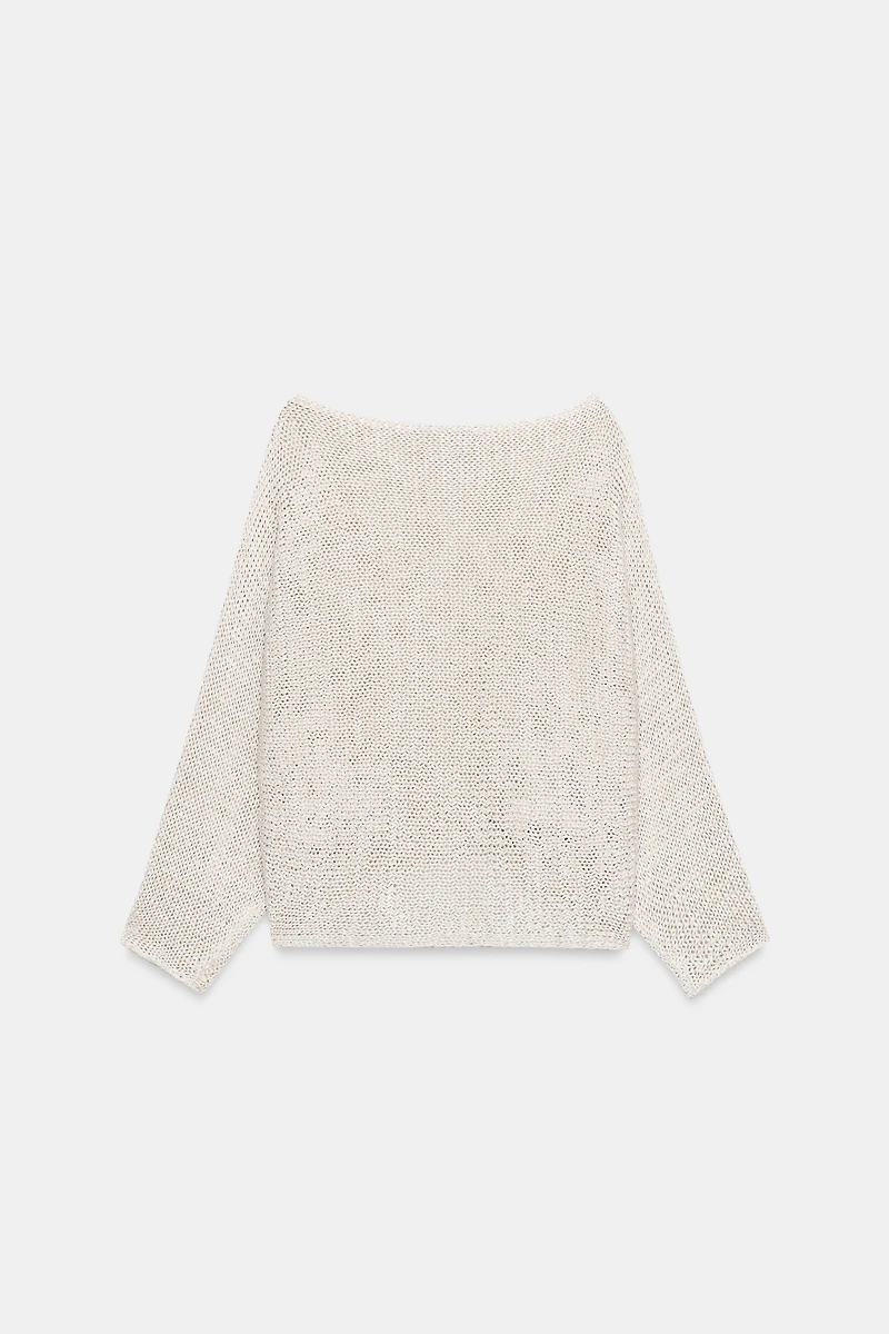 PULL EN MAILLE À MANCHES AMPLES