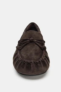SPLIT LEATHER LOAFERS