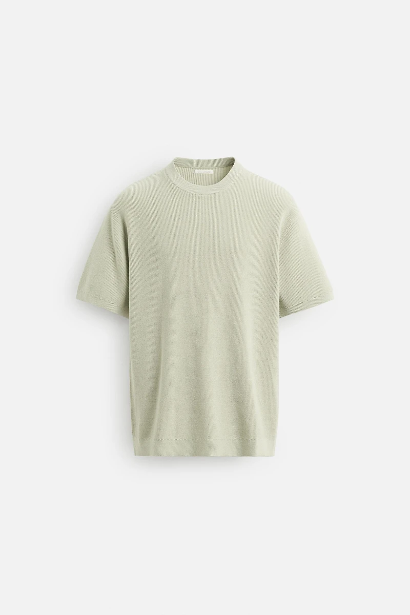 PURL KNIT T-SHIRT
