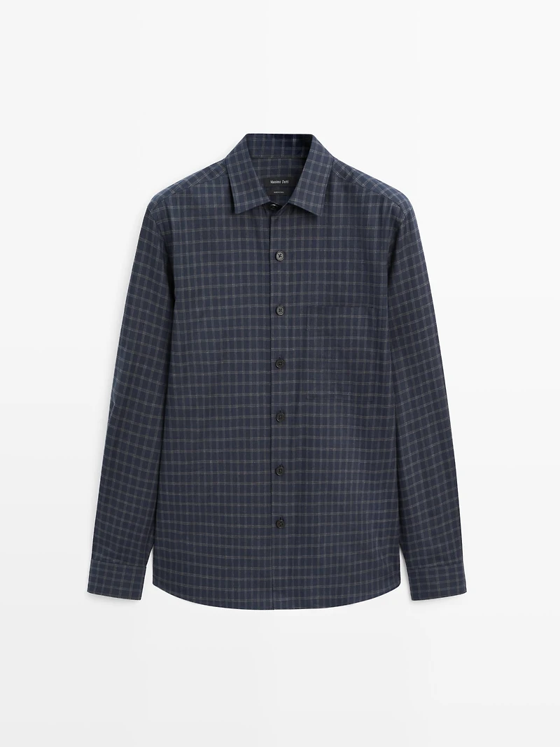 Relaxed fit check shirt