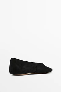 Soft leather ballet flats
