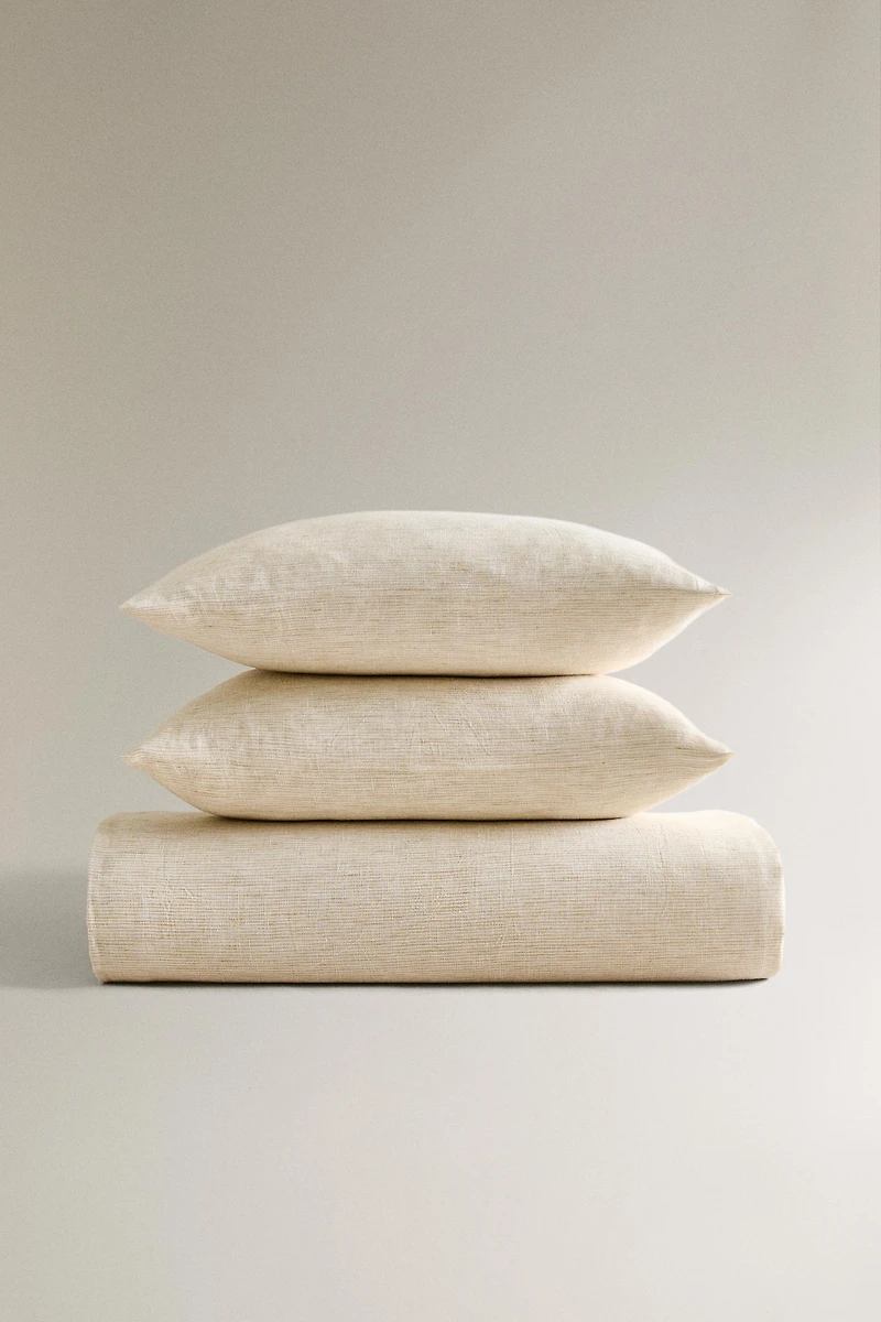 TEXTURED STRIPED DUVET COVER