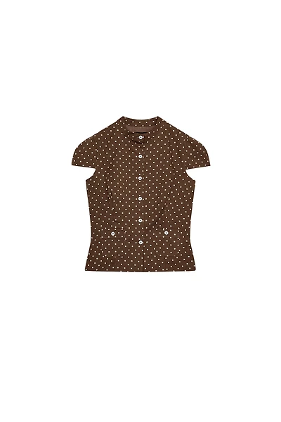 POLKA DOT POPLIN TOP