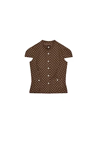 POLKA DOT POPLIN TOP