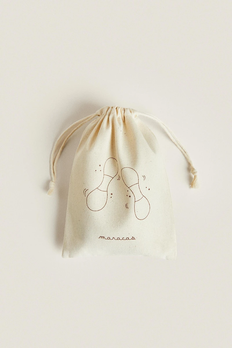 JOUET ENFANT MARACAS BOIS