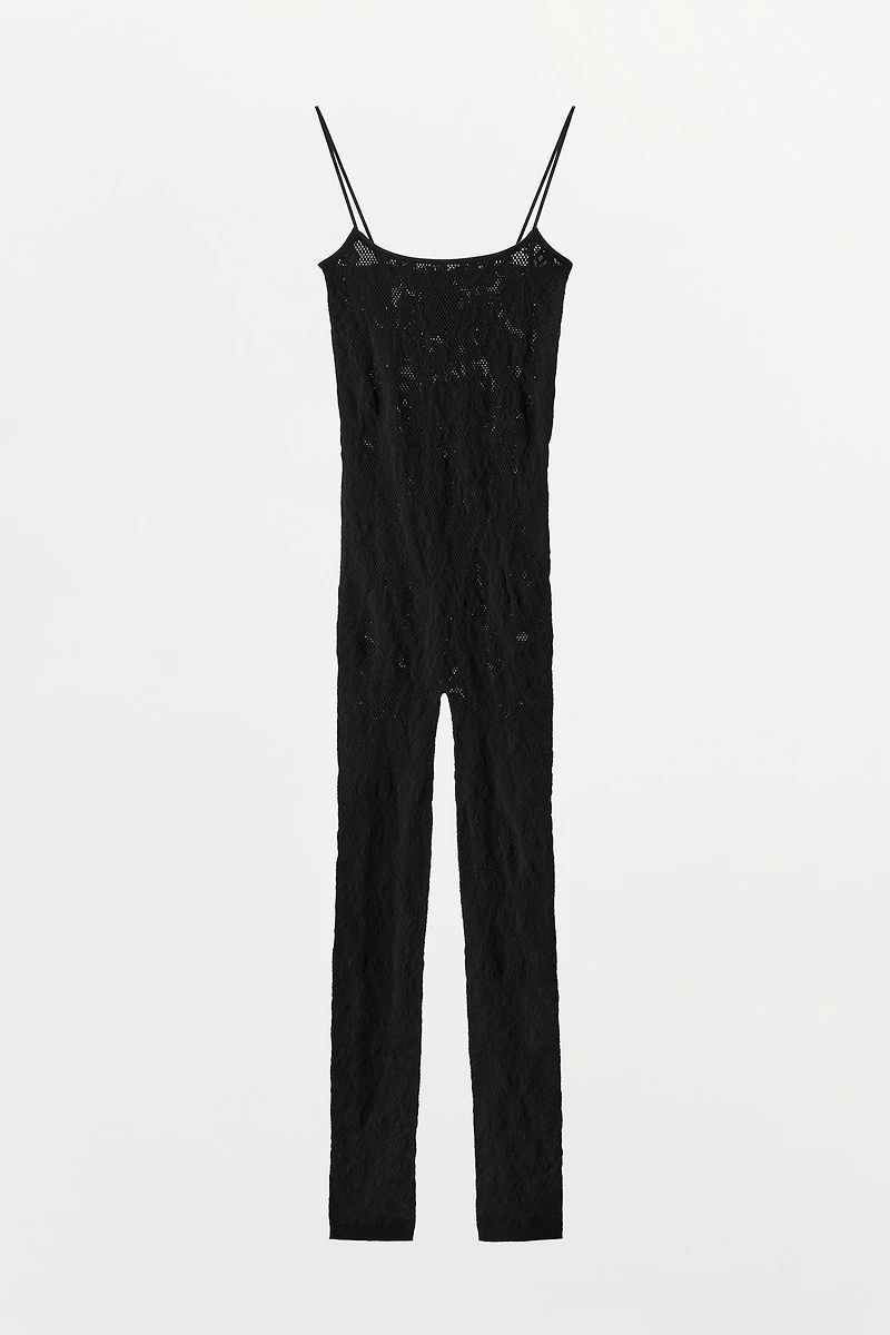 LONG SEAMLESS LACE JUMPSUIT