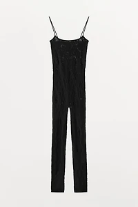 LONG SEAMLESS LACE JUMPSUIT