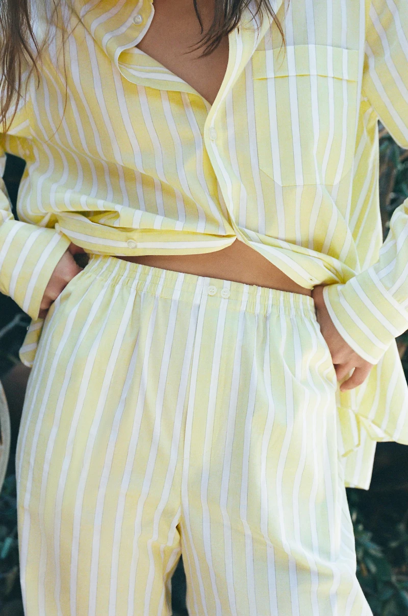 STRIPED PAJAMA SHIRT