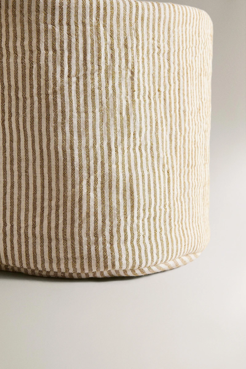 ROUND STRIPED MUSLIN BABY ORGANIZER