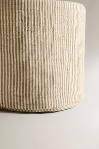 ROUND STRIPED MUSLIN BABY ORGANIZER