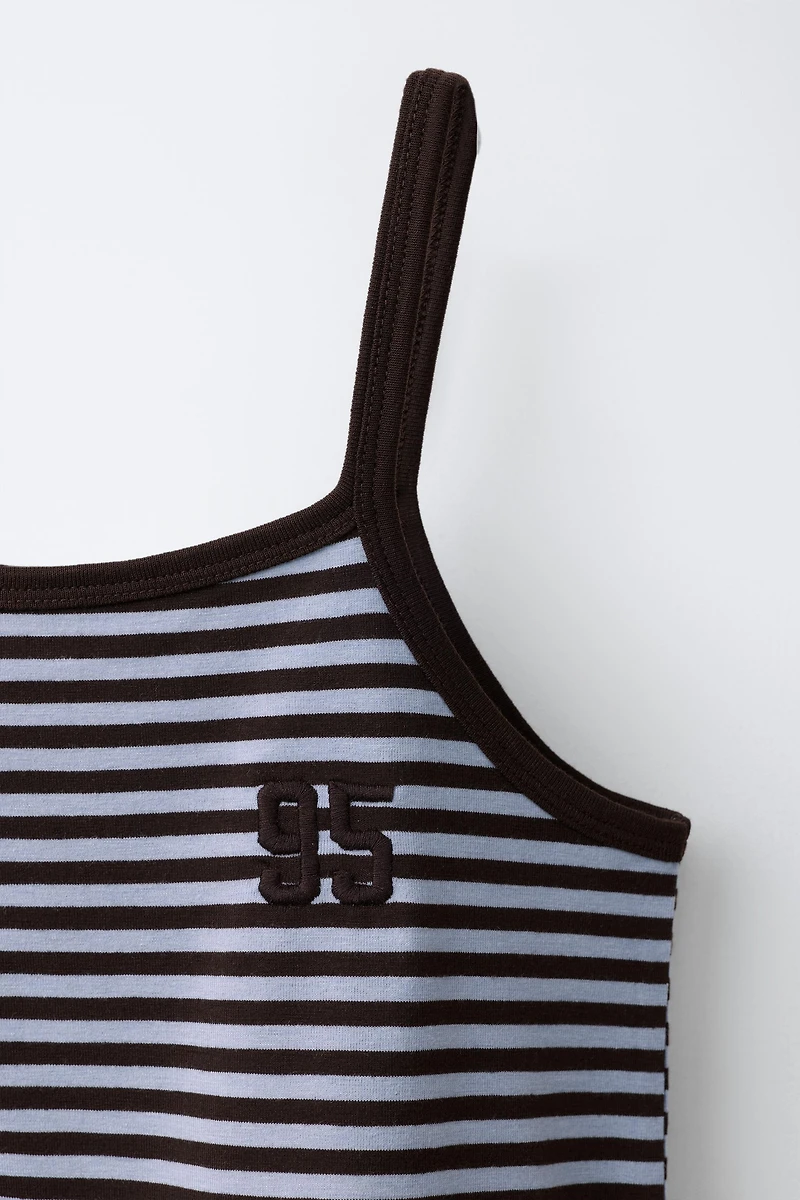 STRIPED T-SHIRT AND BERMUDA SET