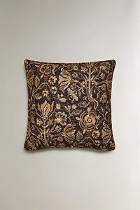 HOUSSE DE COUSSIN LAINE FLORALE