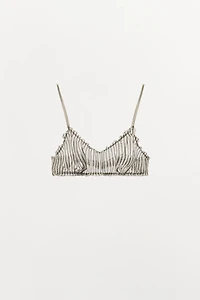 100% VISCOSE STRIPED PRINT BRA