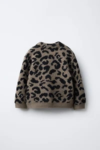 ANIMAL PRINT CARDIGAN