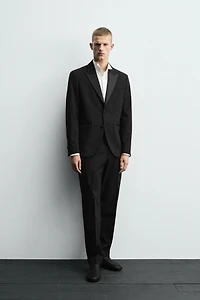 PANTALON DE COSTUME SMOKING AVEC LAINE