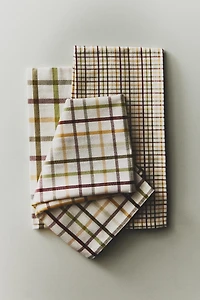 SET OF DYED THREAD KITCHEN TOWELS (SET OF 3)